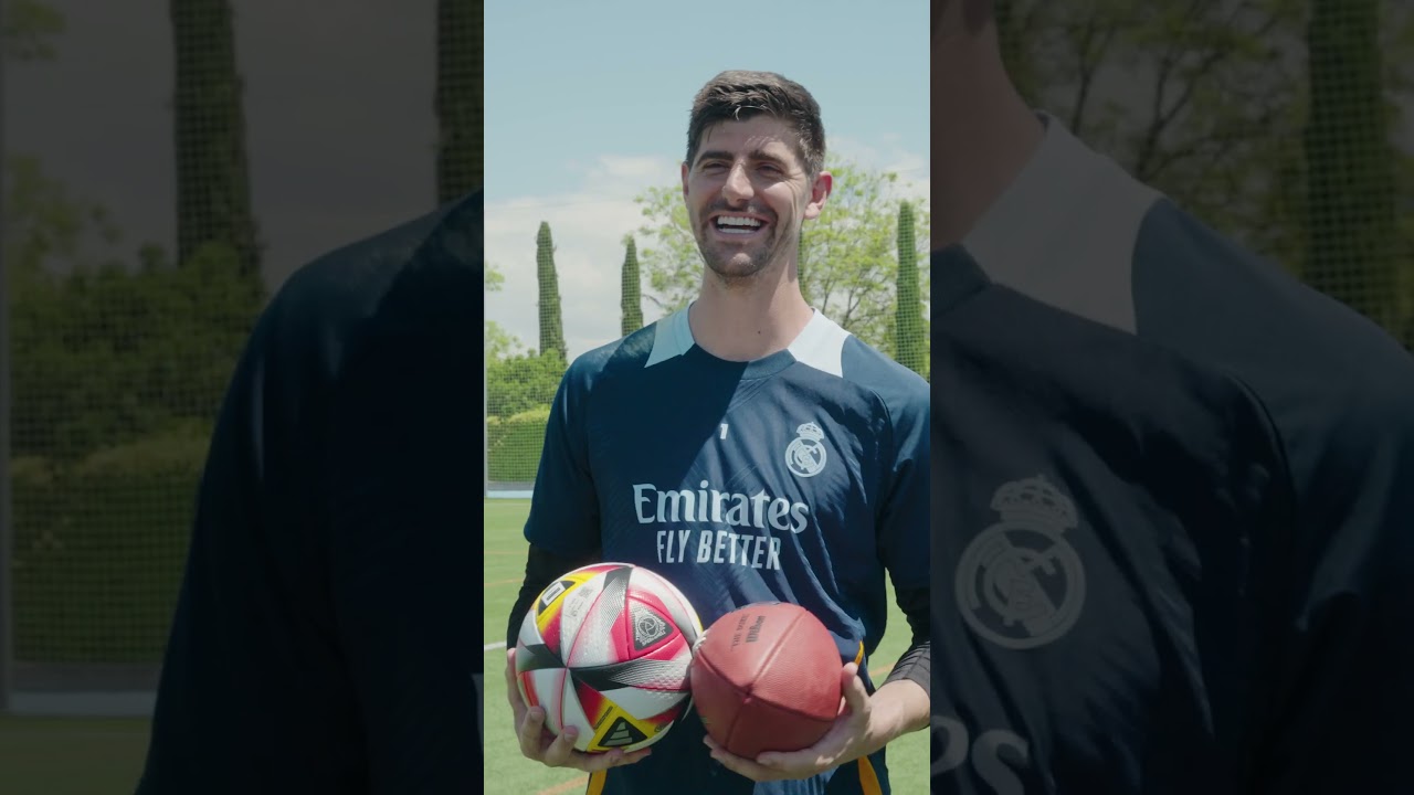 Q& A with DeVonta Smith and @realmadrid's Thibaut Courtois