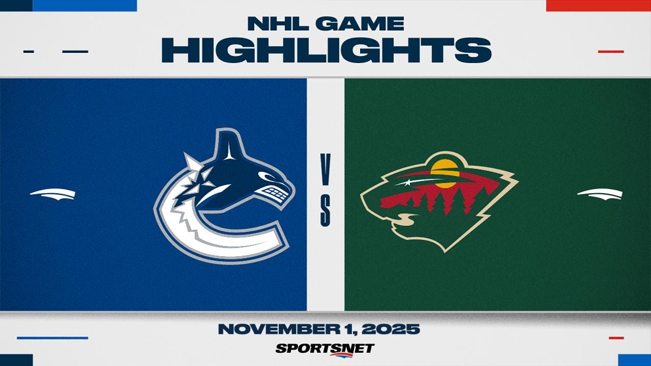 NHL Highlights | Canucks vs. Wild - November 1, 2025