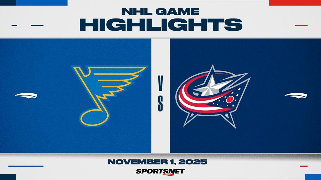 NHL Highlights | Blues vs. Blue Jackets - November 1, 2025