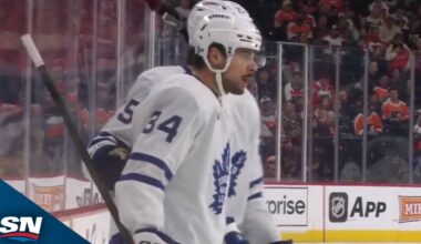Maple Leafs' Auston Matthews Buries Long-Range Wrister vs. Flyers