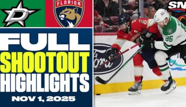 Dallas Stars at Florida Panthers | FULL Shootout Highlights - November 1, 2025