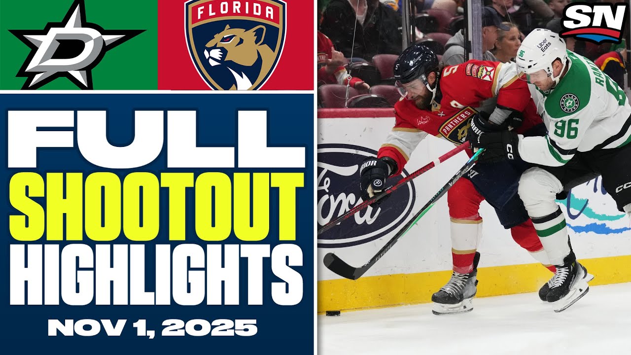 Dallas Stars at Florida Panthers | FULL Shootout Highlights - November 1, 2025
