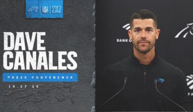 Dave Canales assesses Bills game and offers players updates ahead of Week 9 | Carolina Panthers