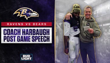 John Harbaugh's Locker Room Speech After Defeating Bears | Baltimore Ravens