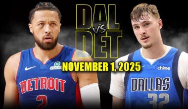Dallas Mavericks vs Detroit Pistons Full Game Highlights - November 1, 2025 | NBA Season