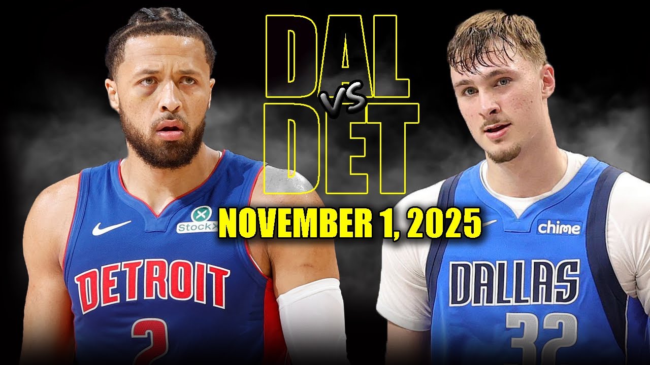 Dallas Mavericks vs Detroit Pistons Full Game Highlights - November 1, 2025 | NBA Season