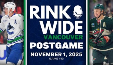 RINK WIDE POST-GAME: Vancouver Canucks at Minnesota Wild | Game #13 - Nov. 1, 2025