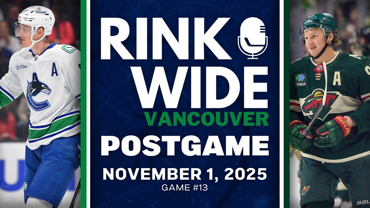 RINK WIDE POST-GAME: Vancouver Canucks at Minnesota Wild | Game #13 - Nov. 1, 2025