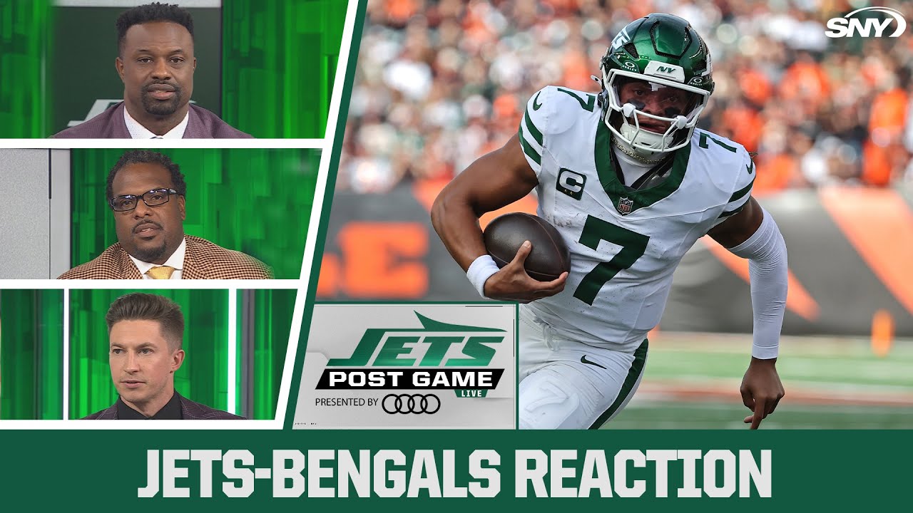 Bart Scott, Willie Colon, and Connor Rogers react to Jets getting first win of season over Bengals