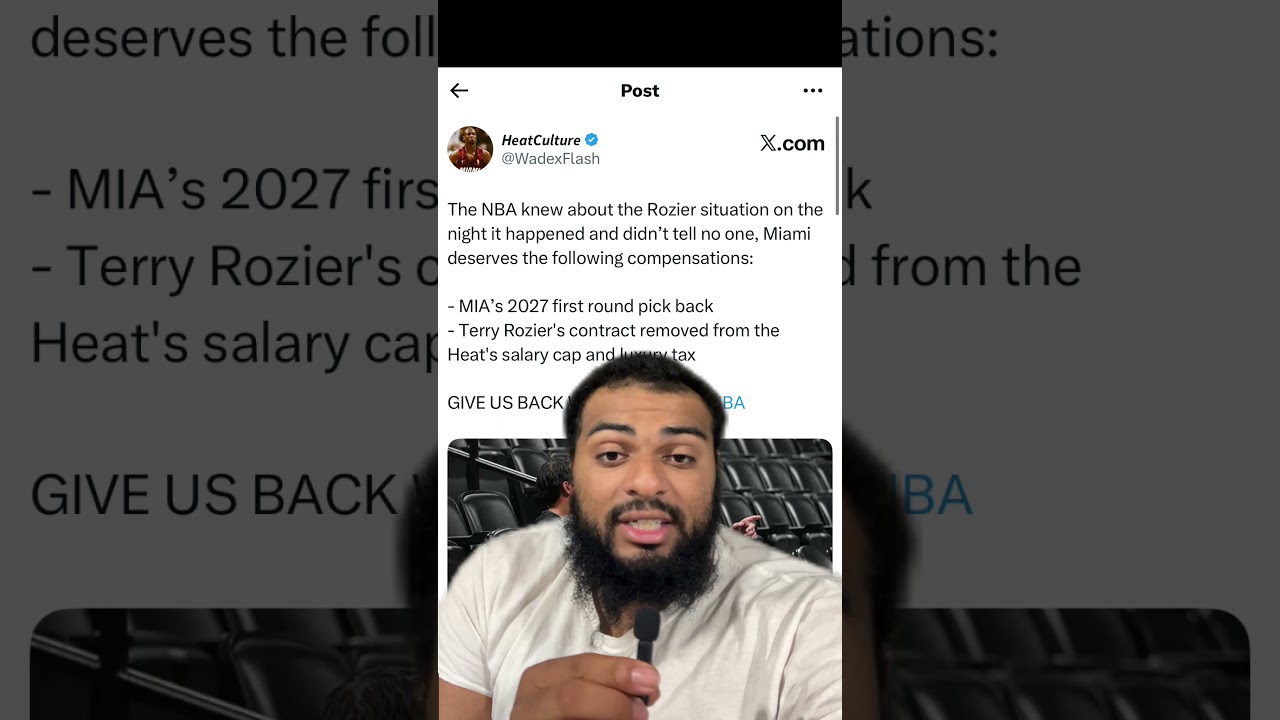 The Charlotte hornets & the NBA finessed the Miami Heat for 1st round picks…😡