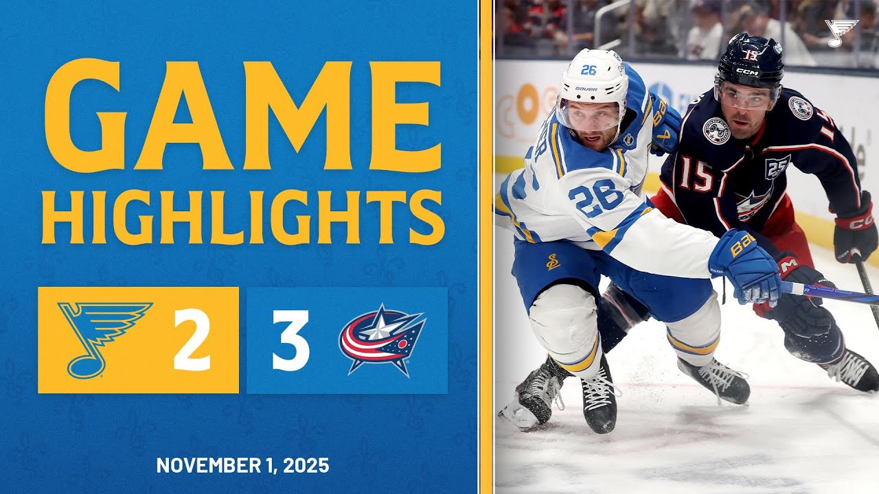Game Highlights: Blue Jackets 3, Blues 2
