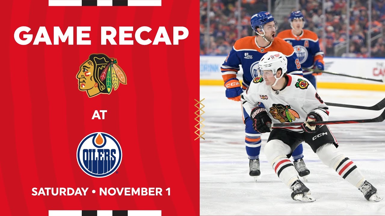 Blackhawks at Oilers Game Highlights | 11.1.25