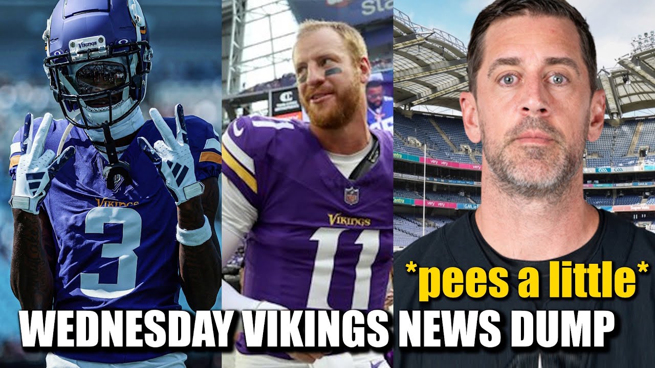 Minnesota Vikings News Dump (9.24.2025) | Addison Officially Back, Carson's Job to Lose? Ireland!