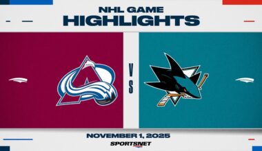 NHL Highlights | Avalanche vs. Sharks - November 1, 2025