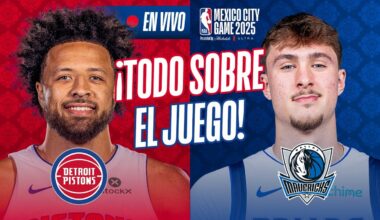 ¡EN VIVO! Dallas Mavericks vs Detroit Pistons | MEXICO CITY GAME 2025