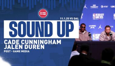 Post-Game Press Conference: Jalen Duren & Cade Cunningham| Pistons vs Mavericks | 11.01.2025
