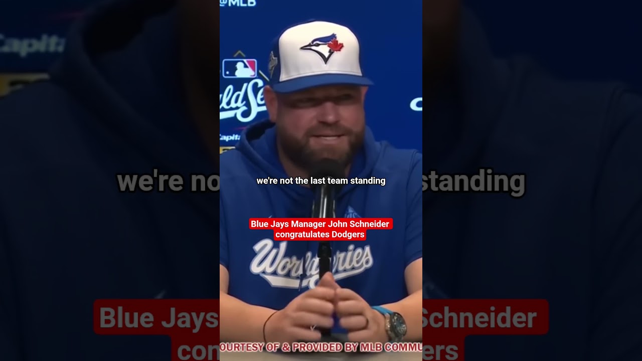 Blue Jays Manager John Schneider on Dodgers Winning World Series