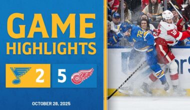 Game Highlights: Red Wings 5, Blues 2