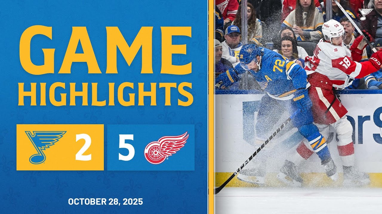 Game Highlights: Red Wings 5, Blues 2