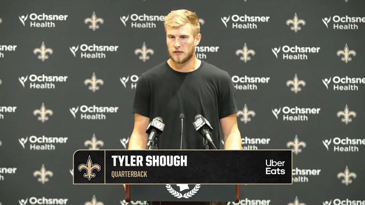 Tyler Shough interview | Saints-Buccaneers Postgame | 2025 NFL Week 8