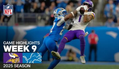 Minnesota Vikings vs. Detroit Lions Game Highlights | NFL 2025 Season Week 9