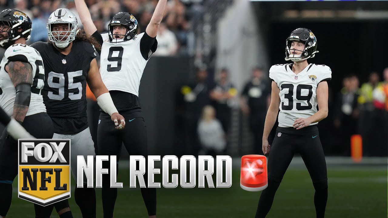 Jaguars' Cam Little BREAKS NFL RECORD with 68-yard Field Goal vs. Raiders 🤯