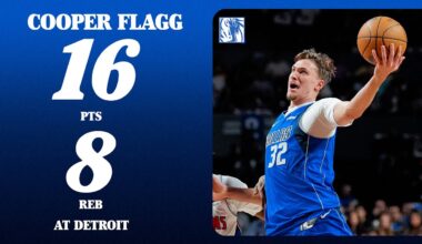 Cooper Flagg (16 PTS 8 REB) at Detroit Pistons | November 1, 2025