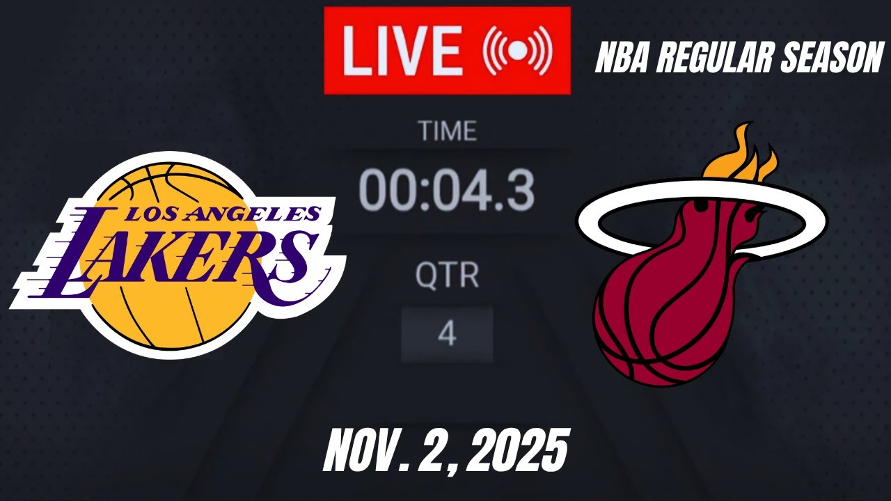NBA LIVE! Los Angeles Lakers vs Miami Heat |November 2, 2025 | Lakers vs Heat LIVE (2K26)