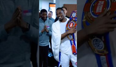 Passing the belt… #detroit #pistons #nba #celebrate