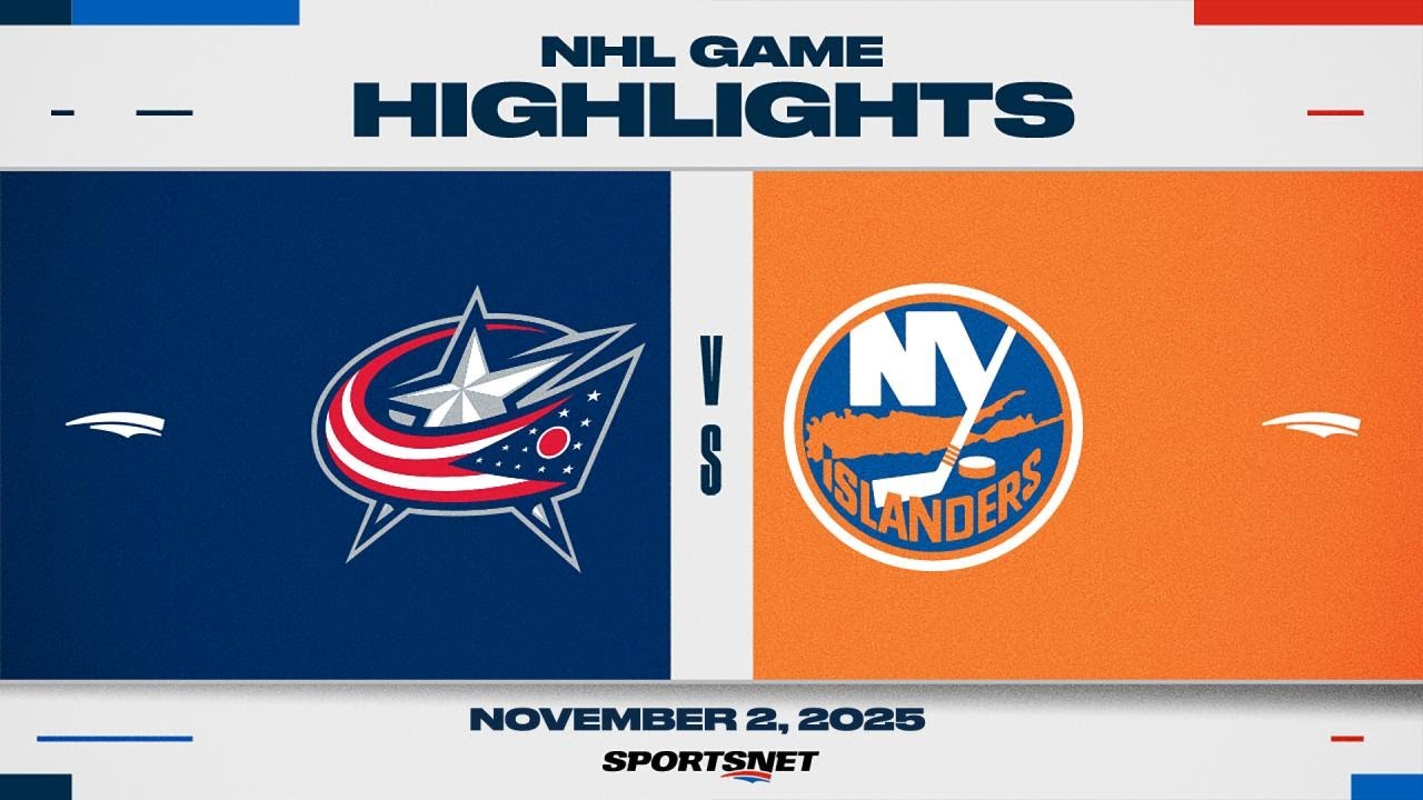 NHL Highlights | Blue Jackets vs. Islanders - November 2, 2025
