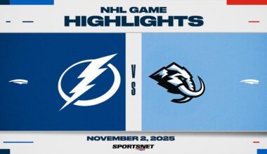 NHL Highlights | Lightning vs. Mammoth - November 2, 2025