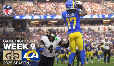 New Orleans Saints vs. Los Angeles Rams Game Highlights | NFL 2025 Season Week 9