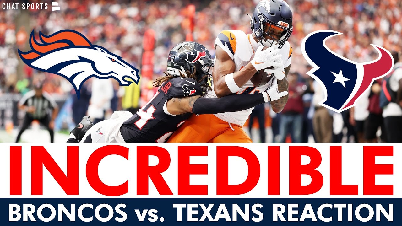 🚨DENVER IS TOO CLUTCH! Broncos vs. Texans NFL Week 9 Instant Reaction & Analysis | Broncos News