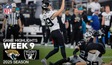 Jacksonville Jaguars vs. Las Vegas Raiders Game Highlights | NFL 2025 Season Week 9