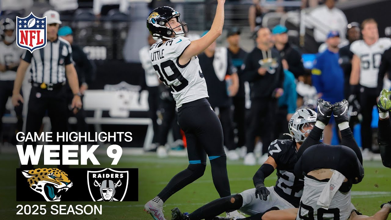 Jacksonville Jaguars vs. Las Vegas Raiders Game Highlights | NFL 2025 Season Week 9