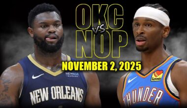 Oklahoma City Thunder vs New Orleans Pelicans Full Game Highlights - November 2, 2025 | NBA Season