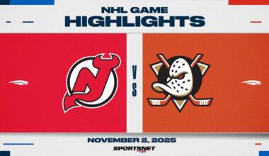 NHL Highlights | Devils vs. Ducks - November 2, 2025