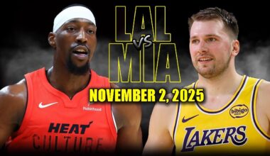Los Angeles Lakers vs Miami Heat Full Game Highlights - November 2, 2025 | NBA Season