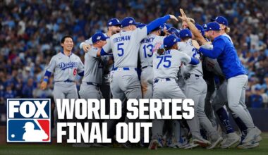 FINAL OUT 😤 Los Angeles Dodgers CELEBRATE after winning 2025 World Series
