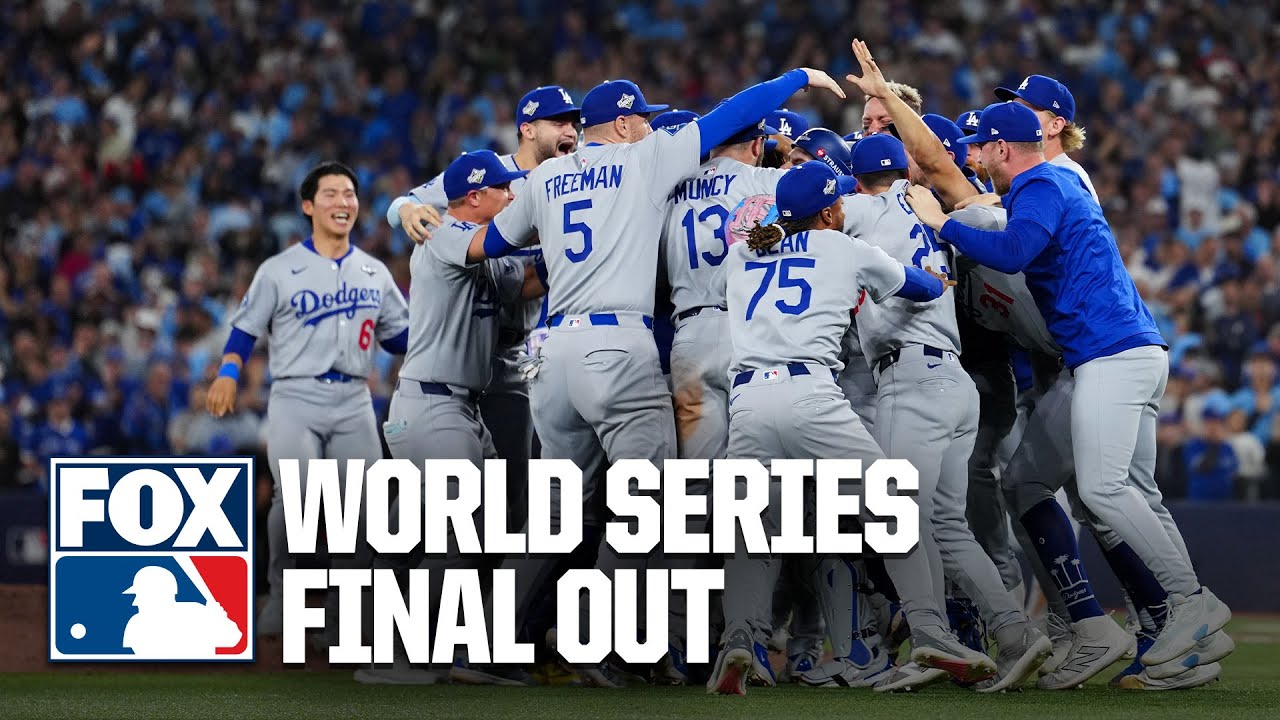FINAL OUT 😤 Los Angeles Dodgers CELEBRATE after winning 2025 World Series