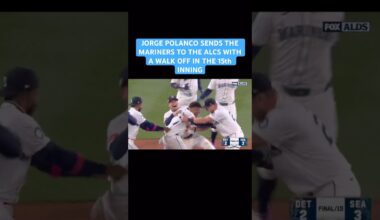 JORGE POLANCO SENDS THE MARINERS TO THE ALCS WITH A WALK OFF IN THE 15th INNING