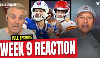 Reaction to Chiefs-Bills, Bears-Bengals, Lions-Vikings, Colts-Steelers | Colin Cowherd NFL Week 9