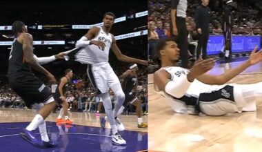 Victor Wembanyama gets ragdolled by Nick Richards and struggles vs Suns