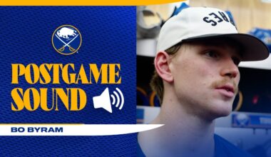 "That Was My First One" | Bo Byram After Game-Winning Shootout Goal | Buffalo Sabres