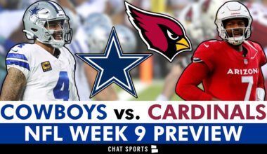 Dallas Cowboys vs. Arizona Cardinals: Injury News, Matchups & Players To Watch | NFL Week 9 Preview