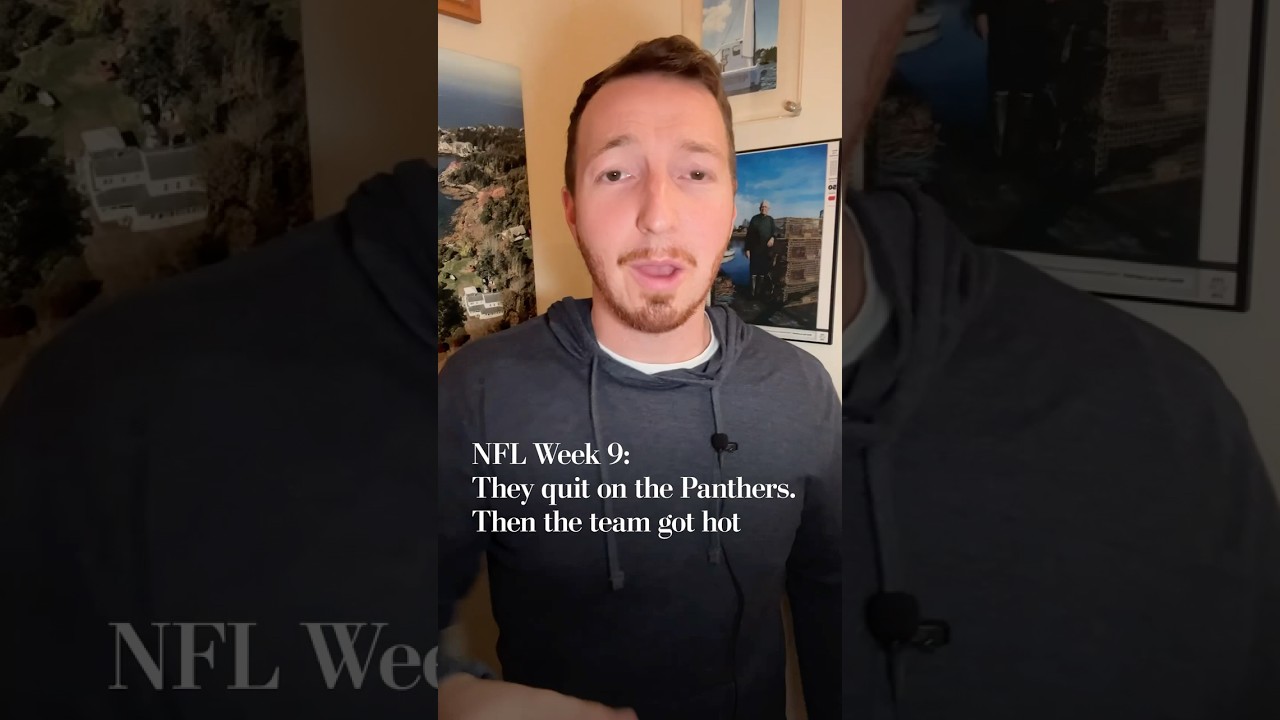 NFL Week 9: They quit on the Panthers. Then the team got hot