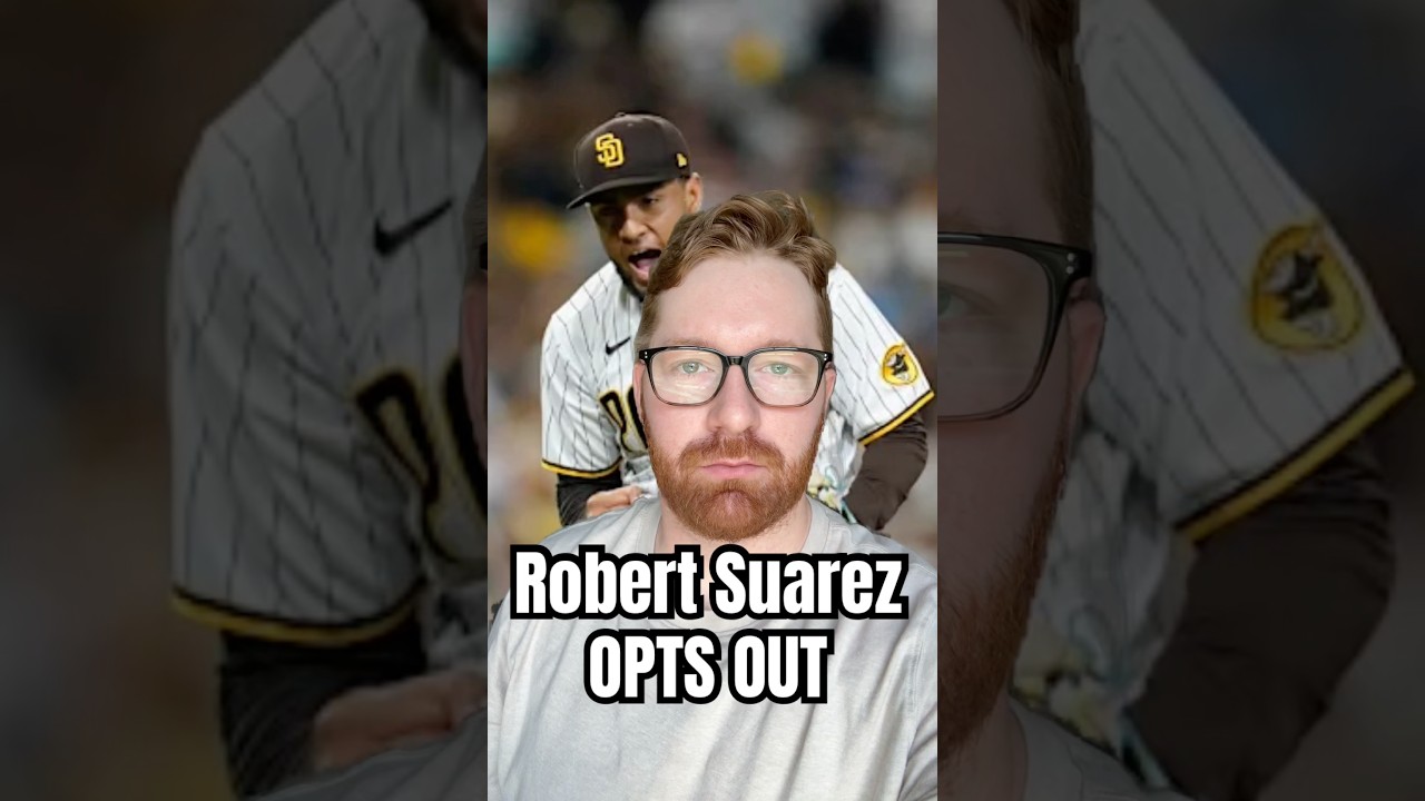 Padres closer Robert Suarez OPTS OUT becomes a FA #shorts #mlb #padres #sandiegopadres