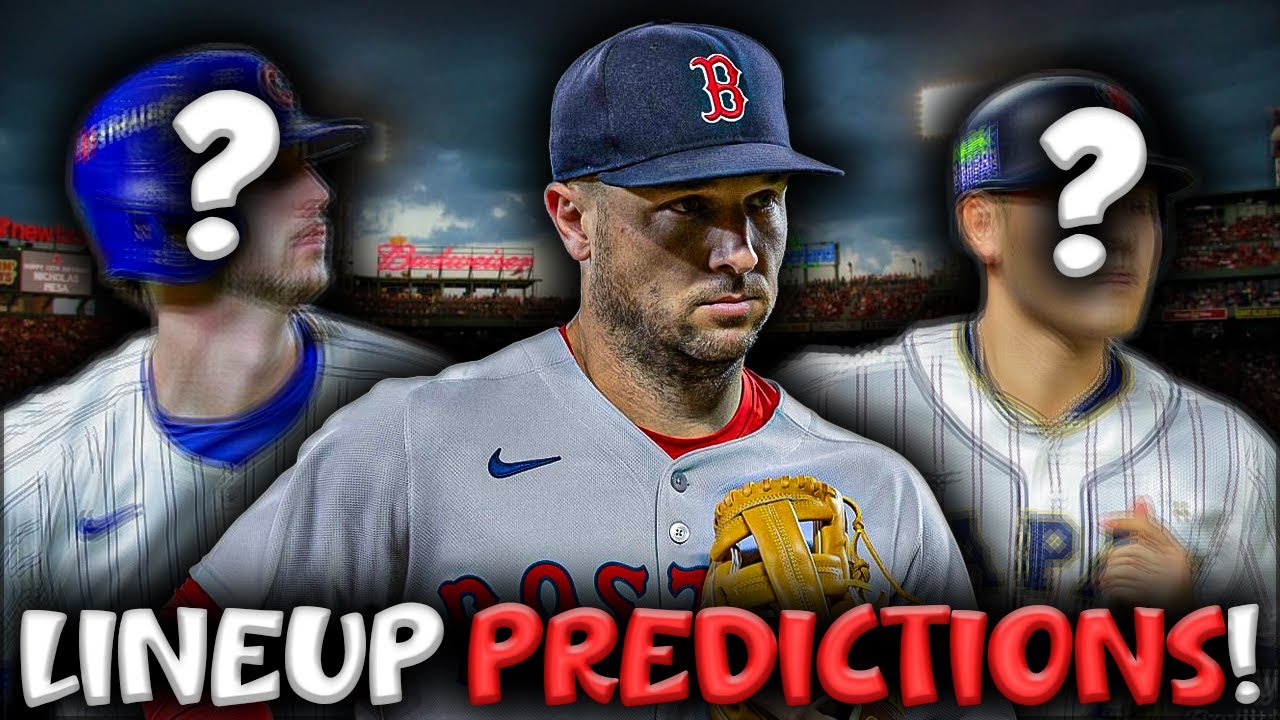 PREDICTING The Red Sox 2026 LINEUP!! TRADES, SIGNINGS and MORE!!