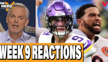 Colin Cowherd's NFL Week 9 REACTION: Caleb & Bears IMPROVING, Packers CRISIS, Vikings | THE HERD