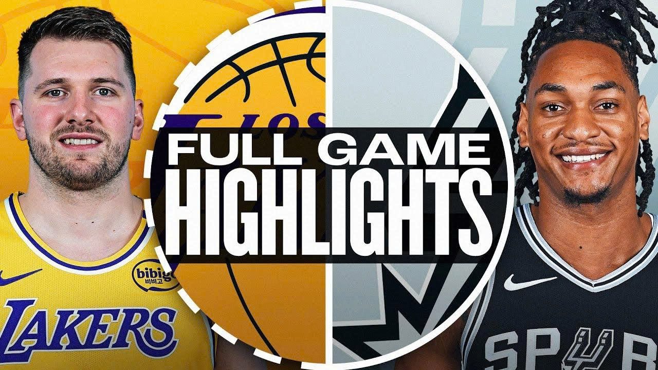 Los Angeles Lakers Vs San Antonio Spurs Highlights Full Game - NOV 02 ,2025 | NBA